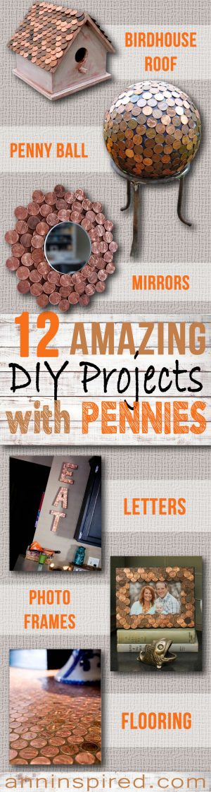 12 Amazing DIY Projects with Pennies