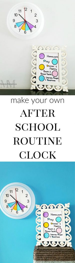 DIY After School Routine Clock