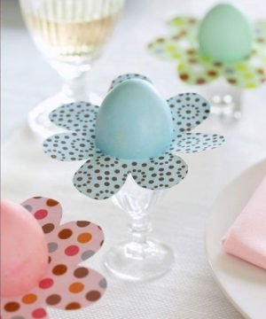 Easter Paper Egg Flower Craft