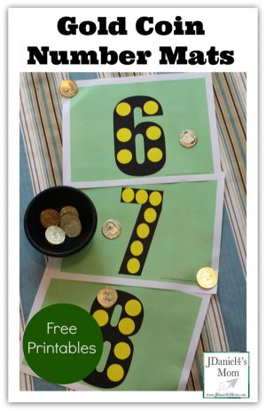 Kindergarten Worksheets Gold Coin Math Mats