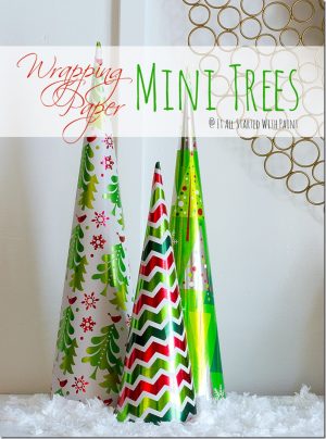 Mini Trees Wrappping Paper