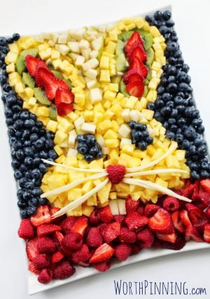 Bunny Head Fresh Fruit Platter