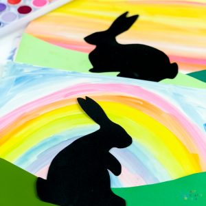 Bunny Silhouette Art Idea