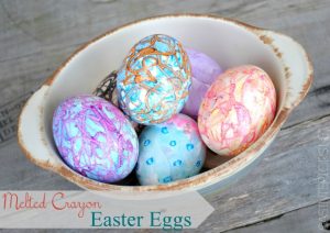 Creating Colorful Easter Eggs with Melted Crayons