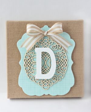 DIY Burlap Monogram Idea