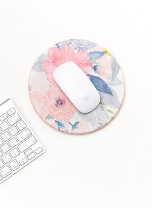DIY Floral Mouse Pad for Spring