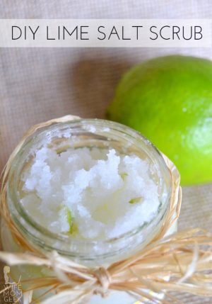 DIY Lime Salt Scrub Recipe