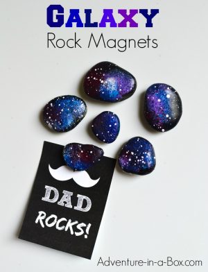 DIY Space Rock Magnets Kid Made Gift