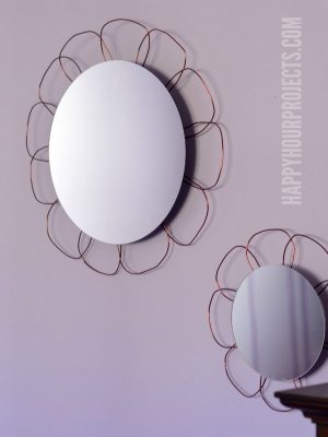 Easy DIY Flower Mirror Set