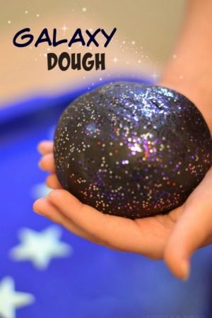 Galaxy Dough Play Recipe for Kids