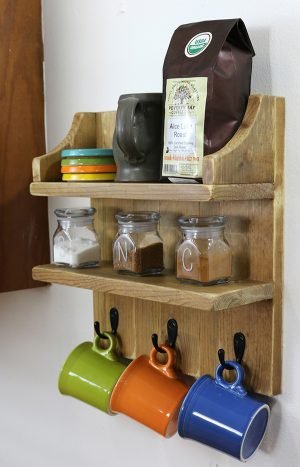 How to Build a DIY Rustic Coffee Shelf