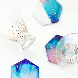 Make It Galaxy Color Blocked Marble