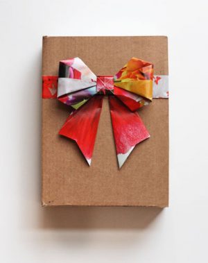 Make Origami Bows from Magazine Pages