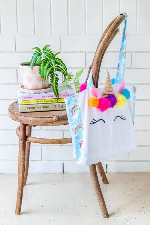 Make Your Own Unicorn Rainbows Tote Bag