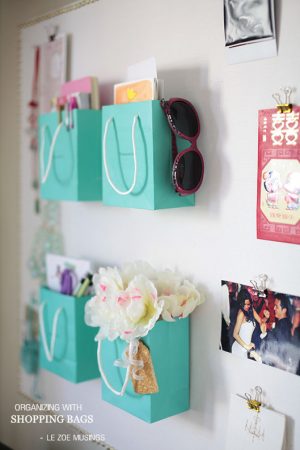 Organizing with Shopping Bags