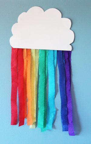 Rainbow Party Streamer Craft Activities Hanging Decorations