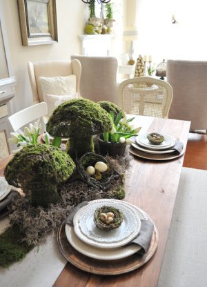 Spring Tablescape and Dining Room