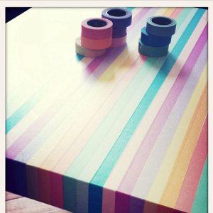 Washi Tape Table Idea