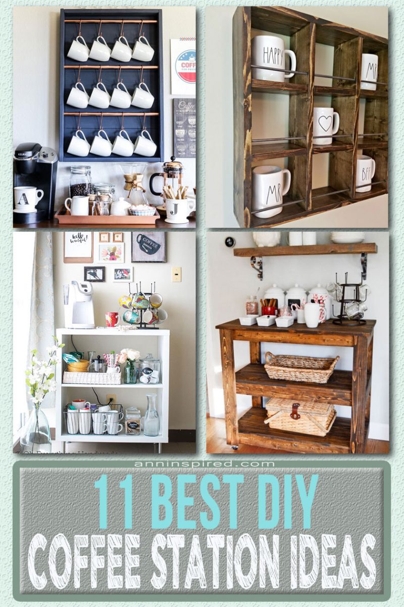 11+ Best DIY Coffee Station Ideas to Add to Your Home | Ann Inspired