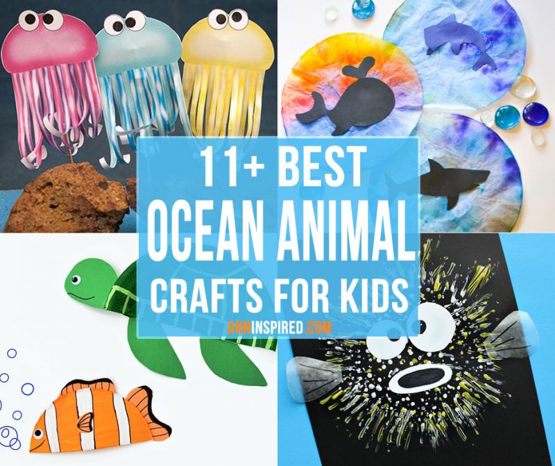 11+ Ocean Animal Crafts for Kids | Ann Inspired