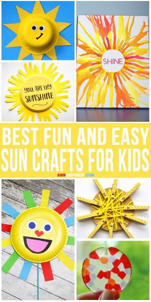 7 Best Fun and Easy Sun Crafts for Kids | Ann Inspired