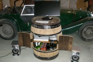 Convert a Wine Barrel into a Cabinet