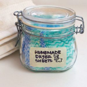 Homemade Dryer Sheets - DIY Cleaning Products For Pennies