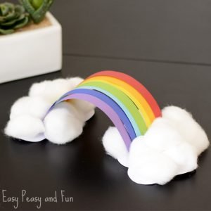 Simple Rainbow Paper Craft for Kids