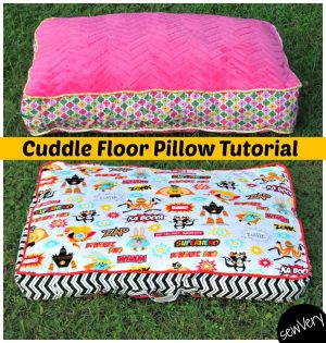 Cuddle Floor Pillow Tutorial