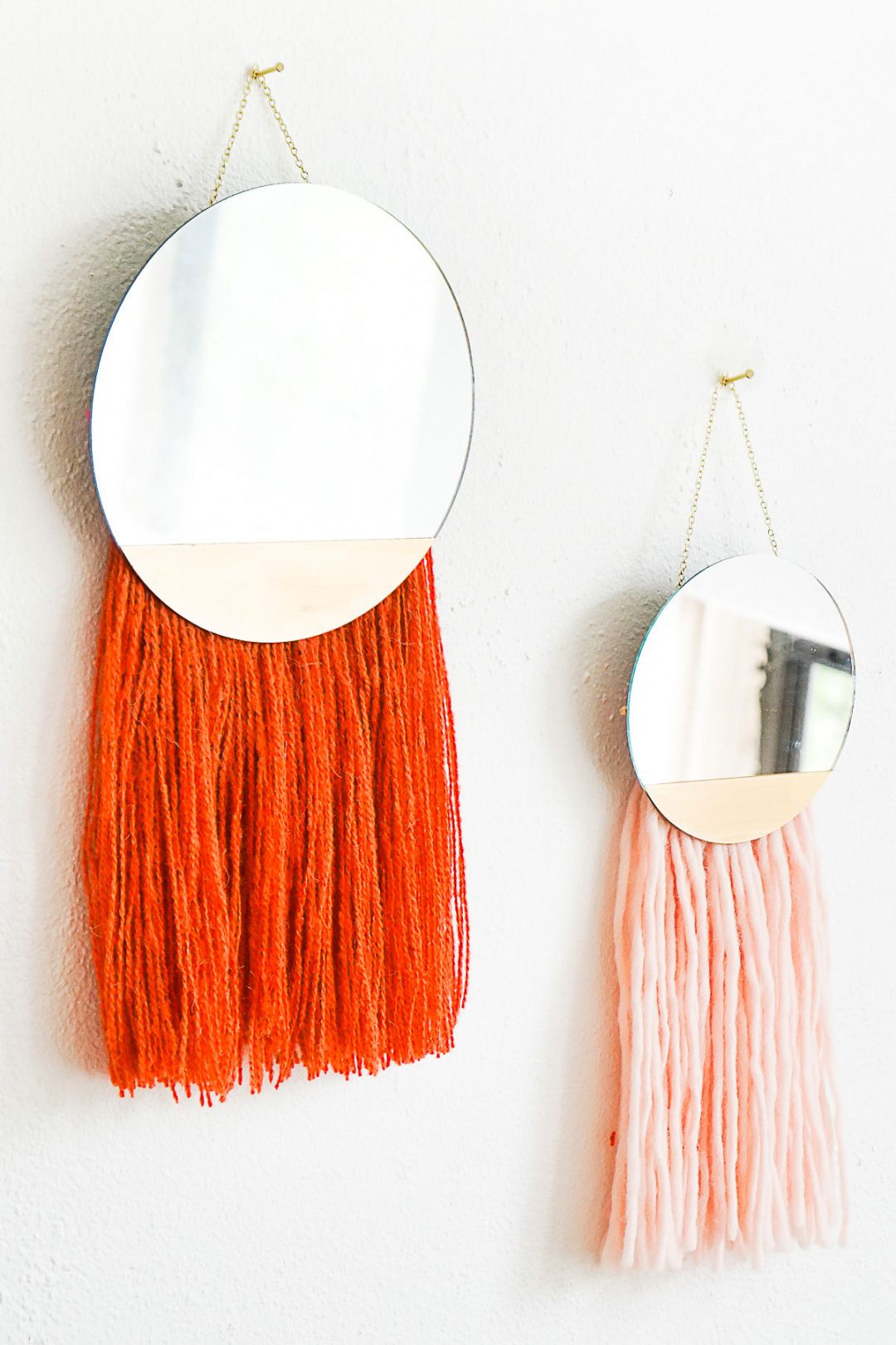 DIY Fringed Mirror Wall Hanging | Ann Inspired