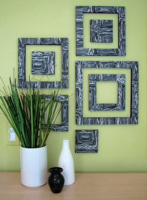 DIY Project Patterned Wall Squares