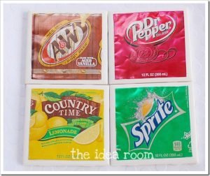 DIY Soda Can Coasters