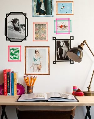Dorm DIY Tape Picture Frames
