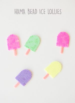 Hama Bead Designs Easy Ice Lollies Crafts for Summer