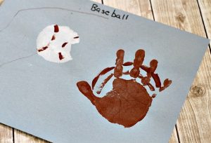 Handprint Baseball Craft for Kids
