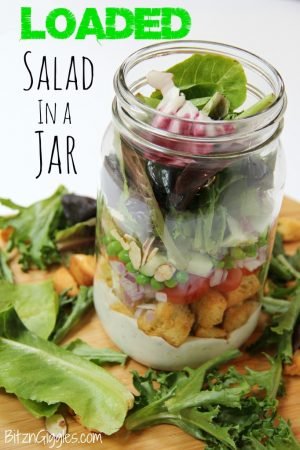 Loaded Salad Jar Idea