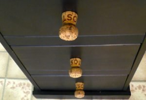 Make Recycled Champagne Cork Drawer Knobs