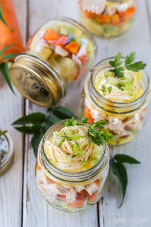 Mason Jar Pineapple Chicken Potato Salad Recipe