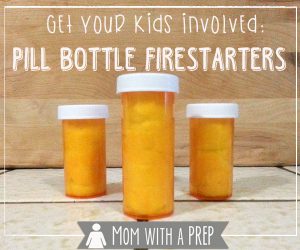 Pill Bottle Firestarters Idea