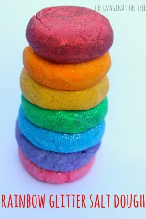Rainbow Glitter Salt Dough Recipe