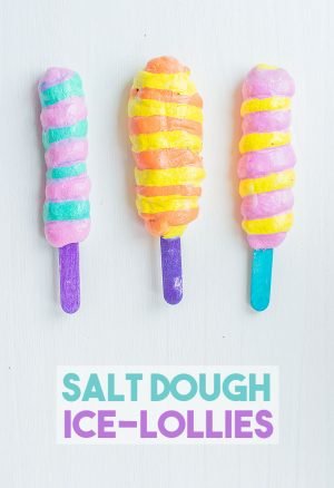 Salt Dough Ice Lollies Crafts for Summer Time