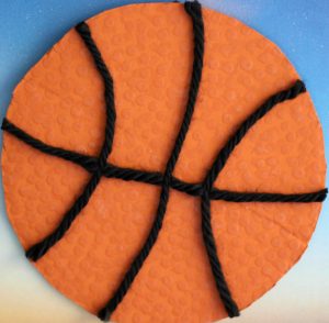 Textured Basketball Craft March Basketball Games