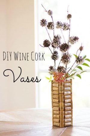 Thrifty DIY Wine Cork Vases