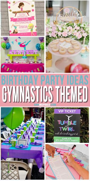 Bright & Coloful Gymnastics Themed Birthday Party Ideas