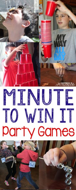 Awesome Minute to Win it Birthday Party Games