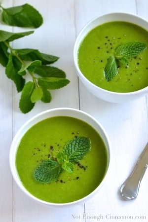 Cold Pea and Mint Soup