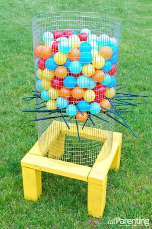 DIY Backyard Ker Plunk Game