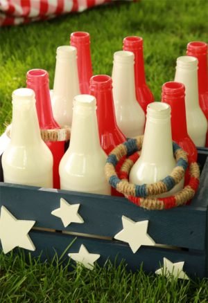 DIY Bottle Ring Toss Game