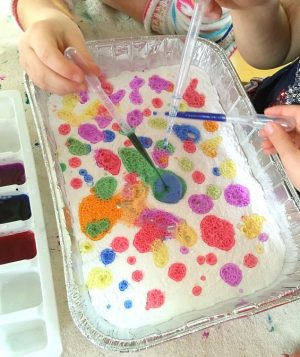 Exploring Colors with Baking Soda and Vinegar