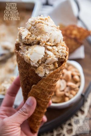 Nutty Salted Caramel Coconut Ice Cream